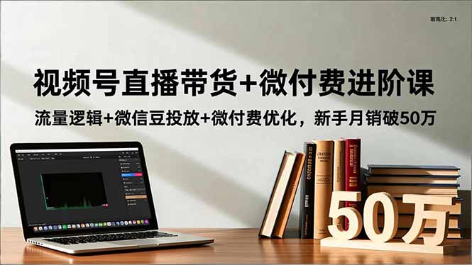 视频号直播带货+微付费进阶课：流量逻辑+微信豆投放+微付费优化，新手月销破50万好创网-专注优质VIP网课 网络创业落地实操课程资源分享 – 每天更新_高质量项目输出好创网