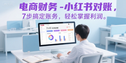 电商财务-小红书对账,7步搞定账务,轻松掌握利润好创网-专注优质VIP网课 网络创业落地实操课程资源分享 – 每天更新_高质量项目输出好创网