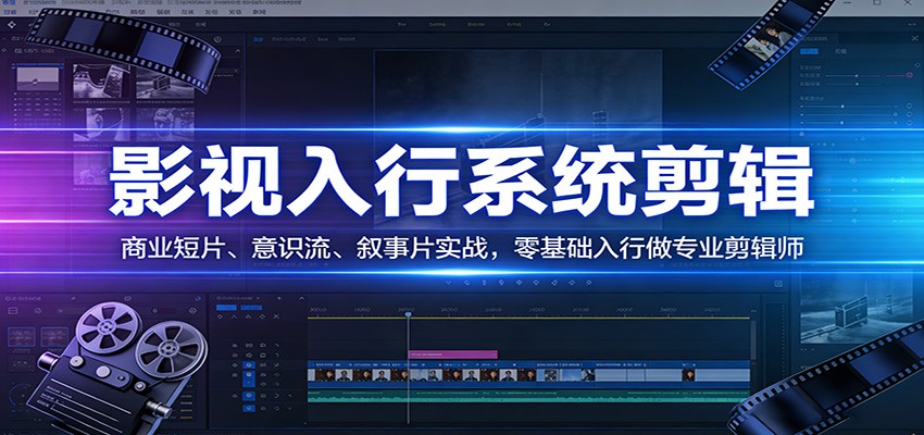 影视系统剪辑，商业短片、意识流、叙事片实战，零基础入行做专业剪辑师好创网-专注优质VIP网课 网络创业落地实操课程资源分享 – 每天更新_高质量项目输出好创网
