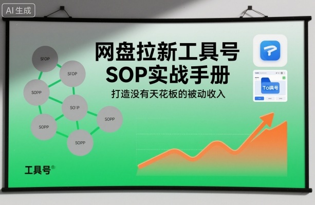 网盘拉新工具号SOP实战手册，打造没有天花板的被动收入好创网-专注优质VIP网课 网络创业落地实操课程资源分享 – 每天更新_高质量项目输出好创网
