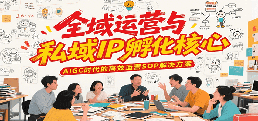 全域运营与私域IP孵化核心，AIGC时代的高效运营SOP解决方案好创网-专注优质VIP网课 网络创业落地实操课程资源分享 – 每天更新_高质量项目输出好创网