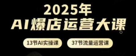 2025年AI爆店运营大课，13节AI实操课+37节流量运营课好创网-专注优质VIP网课 网络创业落地实操课程资源分享 – 每天更新_高质量项目输出好创网