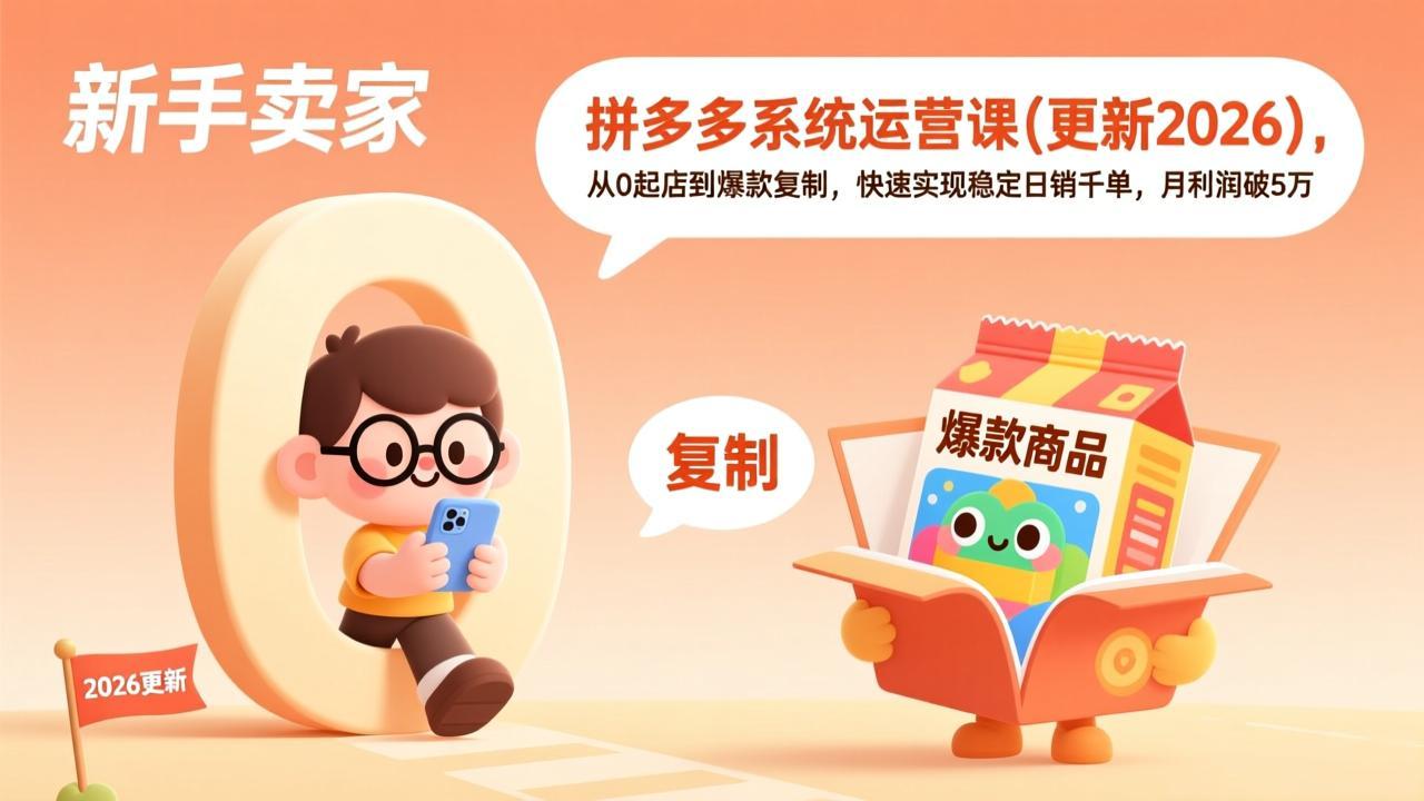 拼多多系统运营课(更新2026好创网-专注优质VIP网课 网络创业落地实操课程资源分享 – 每天更新_高质量项目输出好创网