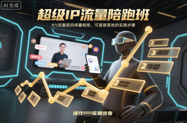 超级IP流量陪跑班,大V流量密码倾囊相授,可直接落地的实操步骤好创网-专注优质VIP网课 网络创业落地实操课程资源分享 – 每天更新_高质量项目输出好创网