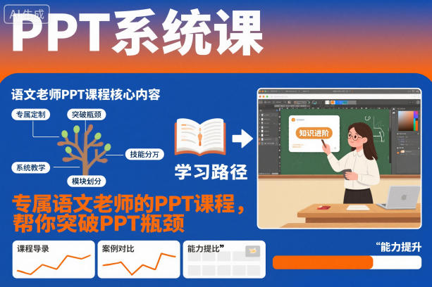 PPT系统课,专属语文老师的PPT课程,帮你突破PPT瓶颈好创网-专注优质VIP网课 网络创业落地实操课程资源分享 – 每天更新_高质量项目输出好创网