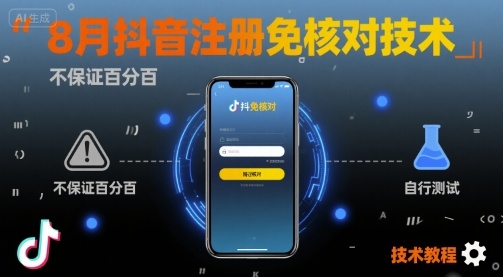 8月抖音注册免核对技术,不保证百分百,自测好创网-专注优质VIP网课 网络创业落地实操课程资源分享 – 每天更新_高质量项目输出好创网