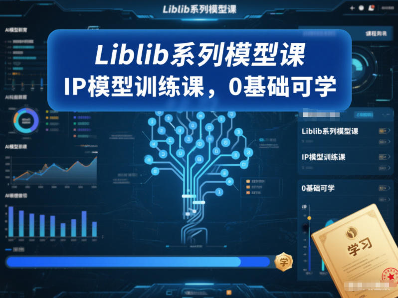Liblib系列模型课，IP模型训练课，0基础可学好创网-专注优质VIP网课 网络创业落地实操课程资源分享 – 每天更新_高质量项目输出好创网