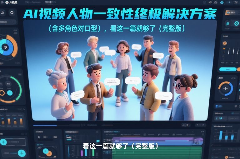 AI视频人物一致性终极解决方案(含多角色对口型)，看这一篇就够了(完整版)好创网-专注优质VIP网课 网络创业落地实操课程资源分享 – 每天更新_高质量项目输出好创网