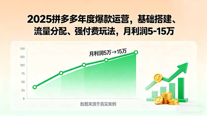 2025拼多多年度爆款运营,基础搭建、流量分配、强付费玩法,月利润5-15万好创网-专注优质VIP网课 网络创业落地实操课程资源分享 – 每天更新_高质量项目输出好创网