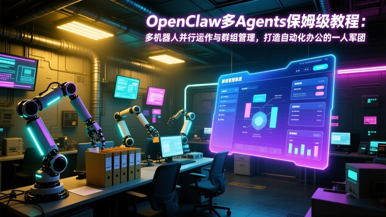 OpenClaw多Agents保姆级教程：多机器人并行运作与群组管理，打造自动化办公的一人军团好创网-专注优质VIP网课 网络创业落地实操课程资源分享 – 每天更新_高质量项目输出好创网