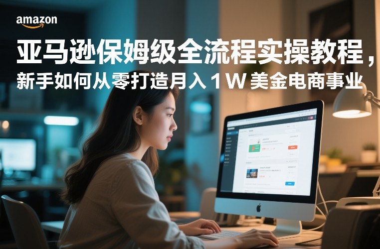 亚马逊保姆级全流程实操教程，新手如何从零打造月入1W美金电商事业好创网-专注优质VIP网课 网络创业落地实操课程资源分享 – 每天更新_高质量项目输出好创网