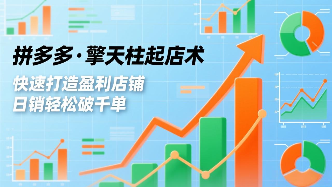 拼多多·擎天柱起店术，爆流布局、利润起飞、不断流，快速打造盈利店铺，日销轻松破千单好创网-专注优质VIP网课 网络创业落地实操课程资源分享 – 每天更新_高质量项目输出好创网