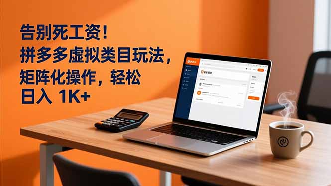 告别死工资！拼多多虚拟类目玩法，矩阵化操作，轻松日入 1K+好创网-专注优质VIP网课 网络创业落地实操课程资源分享 – 每天更新_高质量项目输出好创网