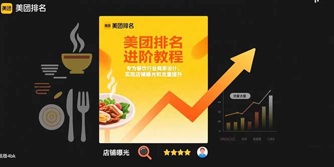 美团排名进阶教程:专为餐饮行业商家设计,实现店铺曝光和流量提升好创网-专注优质VIP网课 网络创业落地实操课程资源分享 – 每天更新_高质量项目输出好创网
