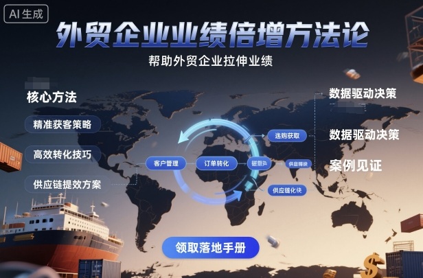 外贸企业业绩倍增方法论，帮助外贸企业拉伸业绩好创网-专注优质VIP网课 网络创业落地实操课程资源分享 – 每天更新_高质量项目输出好创网