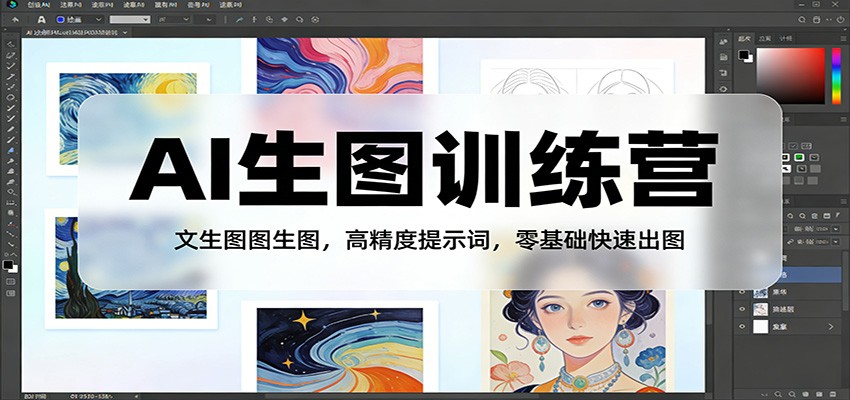 AI生图训练营：文生图图生图，高精度提示词，零基础快速出图好创网-专注优质VIP网课 网络创业落地实操课程资源分享 – 每天更新_高质量项目输出好创网