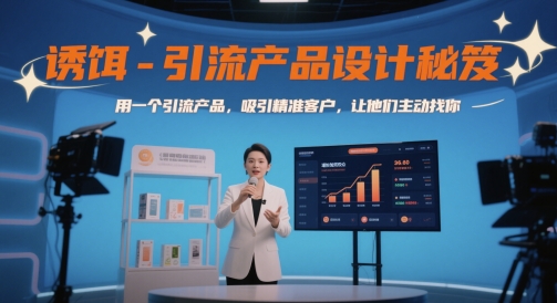 诱饵-引流产品设计秘笈，用一个引流产品，吸引精准客户，让他们主动找你好创网-专注优质VIP网课 网络创业落地实操课程资源分享 – 每天更新_高质量项目输出好创网