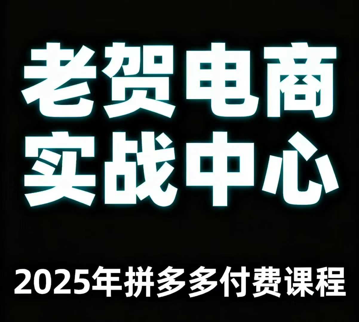 老贺电商2025年拼多多付费课程，用通俗易懂的方法告诉你多多怎么玩好创网-专注优质VIP网课 网络创业落地实操课程资源分享 – 每天更新_高质量项目输出好创网