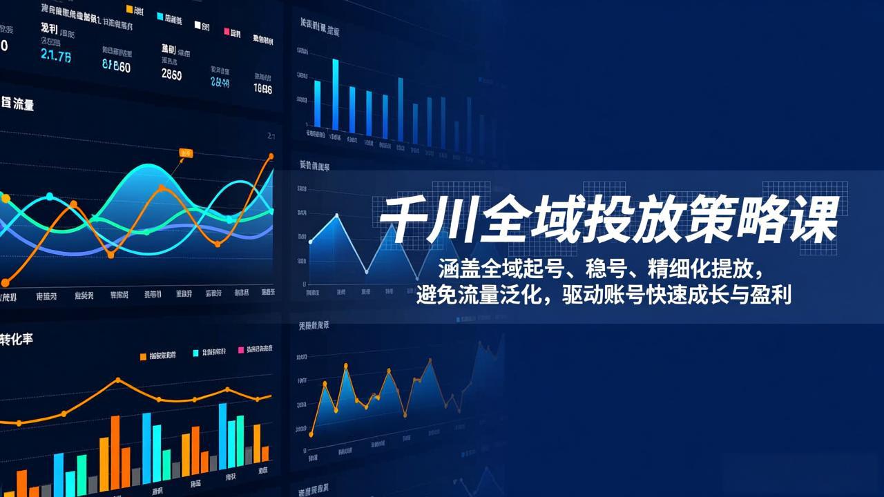 千川全域投放策略课：涵盖全域起号、稳号、精细化投放，避免流量泛化，驱动账号快速成长与盈利好创网-专注优质VIP网课 网络创业落地实操课程资源分享 – 每天更新_高质量项目输出好创网