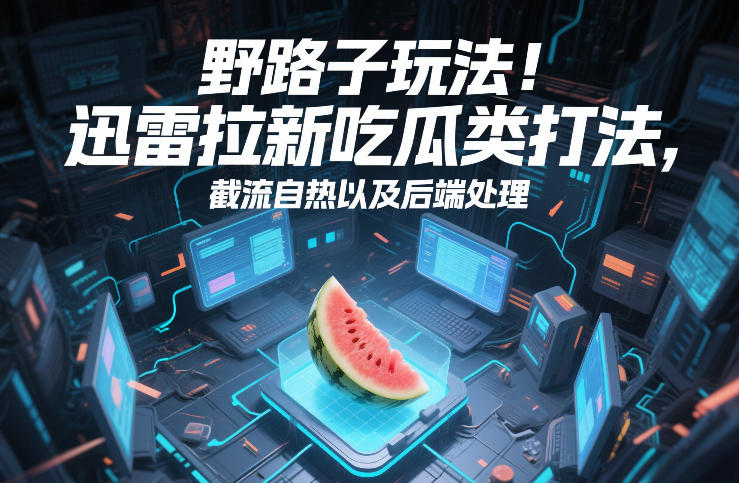 野路子玩法！迅雷拉新吃瓜类打法，截流自热以及后端处理好创网-专注优质VIP网课 网络创业落地实操课程资源分享 – 每天更新_高质量项目输出好创网