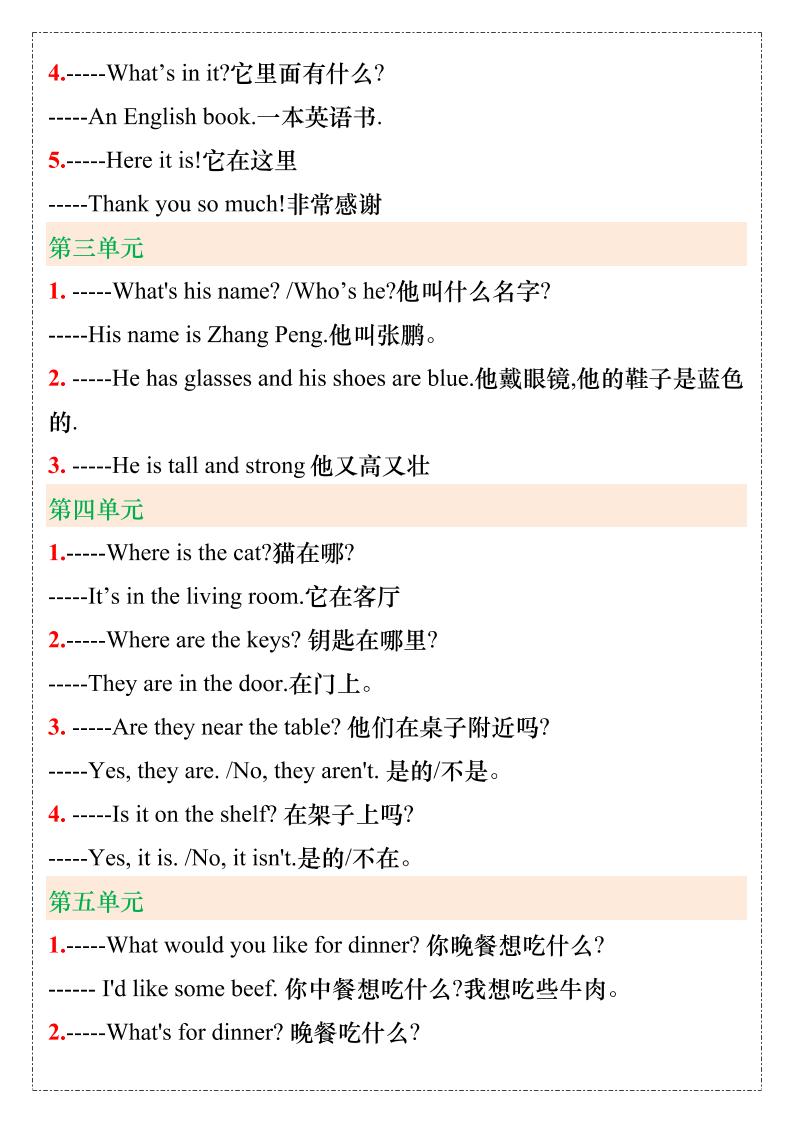 【2025秋新版】四年级英语上册重要句型汇总好创网-专注优质VIP网课 网络创业落地实操课程资源分享 – 每天更新_高质量项目输出好创网