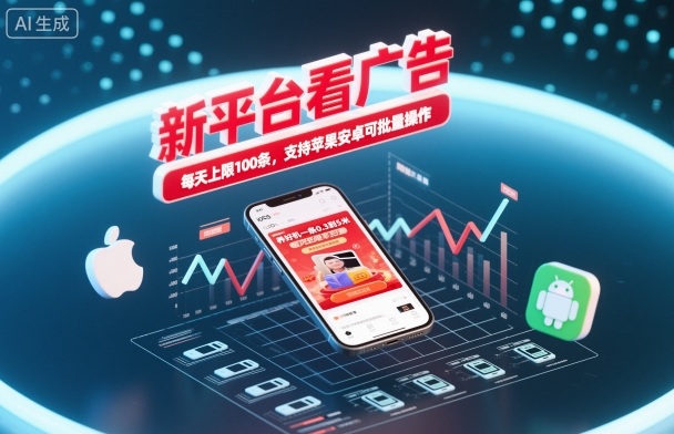 新平台看广告，养好机一条0.3到5米，每天上限100条，支持苹果安卓可批量操作好创网-专注优质VIP网课 网络创业落地实操课程资源分享 – 每天更新_高质量项目输出好创网