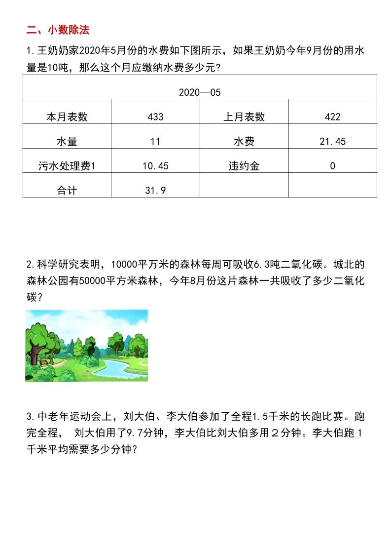 五年级上数学期末常考应用题专项练习题好创网-专注优质VIP网课 网络创业落地实操课程资源分享 – 每天更新_高质量项目输出好创网