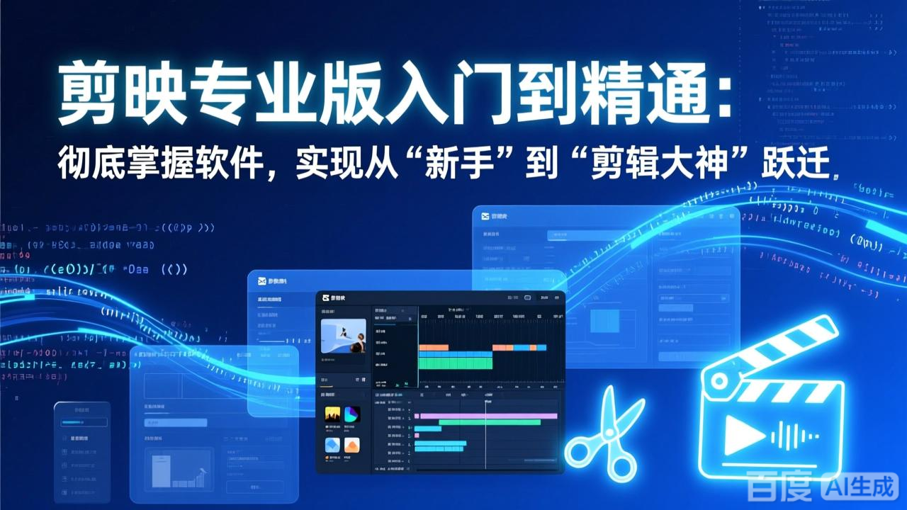剪映专业版入门到精通：彻底掌握软件，实现从“新手”到“剪辑大神”跃迁好创网-专注优质VIP网课 网络创业落地实操课程资源分享 – 每天更新_高质量项目输出好创网
