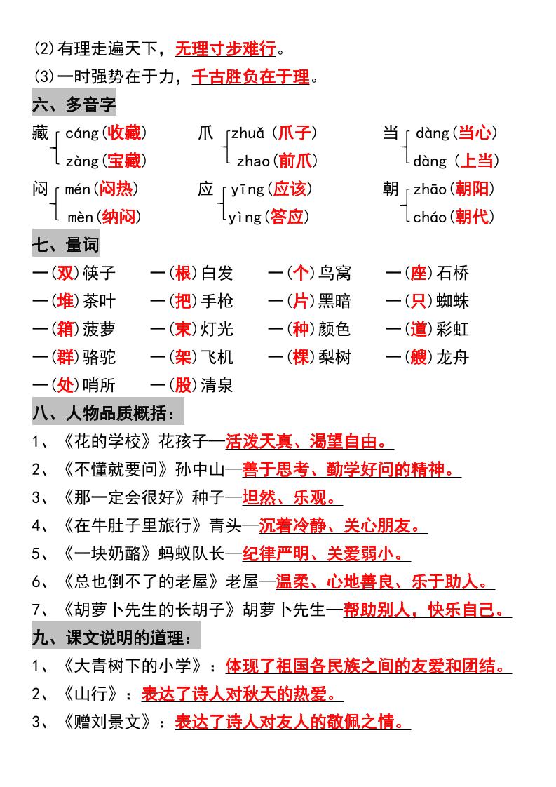 三年级上册语文期中复习考点提纲好创网-专注优质VIP网课 网络创业落地实操课程资源分享 – 每天更新_高质量项目输出好创网