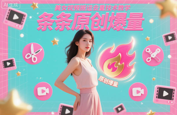 美女视频搬运去重技术教学,条条原创爆量好创网-专注优质VIP网课 网络创业落地实操课程资源分享 – 每天更新_高质量项目输出好创网