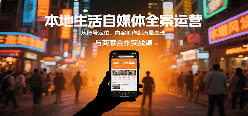 本地生活自媒体全案运营,从账号定位、内容创作到流量变现与商家合作实战课好创网-专注优质VIP网课 网络创业落地实操课程资源分享 – 每天更新_高质量项目输出好创网