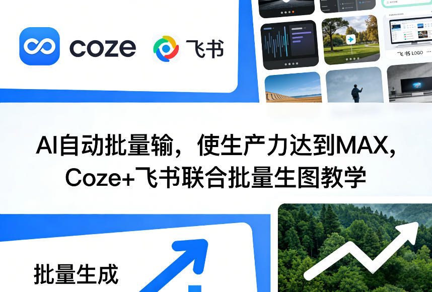 AI自动批量输，使生产力达到MAX，Coze+飞书联合批量生图教学好创网-专注优质VIP网课 网络创业落地实操课程资源分享 – 每天更新_高质量项目输出好创网