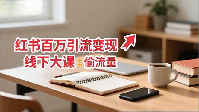 小红书百万引流变现-11月线下大课：分享从0到百万引流路径，手把手教偷流量、拿结果好创网-专注优质VIP网课 网络创业落地实操课程资源分享 – 每天更新_高质量项目输出好创网