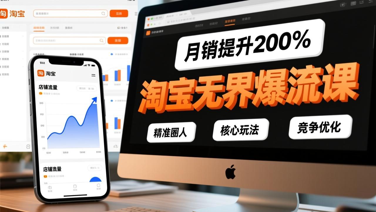 淘宝无界爆流课，精准圈人、核心玩法、竞争优化，快速引爆店铺流量，月销提升200%好创网-专注优质VIP网课 网络创业落地实操课程资源分享 – 每天更新_高质量项目输出好创网