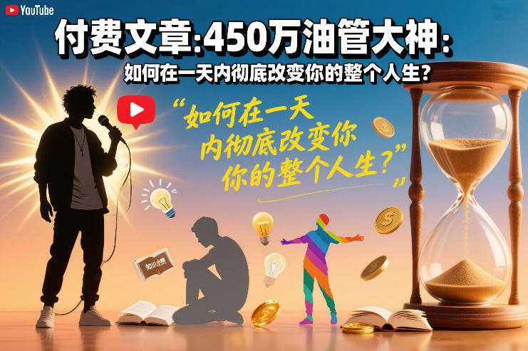付费文章：450万油管大神：如何在一天内彻底改变你的整个人生？好创网-专注优质VIP网课 网络创业落地实操课程资源分享 – 每天更新_高质量项目输出好创网