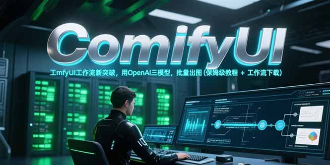 ComfyUI工作流新突破，用OpenAI三模型，批量出图(保姆级教程+工作流下载好创网-专注优质VIP网课 网络创业落地实操课程资源分享 – 每天更新_高质量项目输出好创网