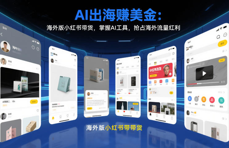 AI出海賺美金：海外版小红书带货，掌握AI工具，抢占海外流量红利(更新2026)好创网-专注优质VIP网课 网络创业落地实操课程资源分享 – 每天更新_高质量项目输出好创网