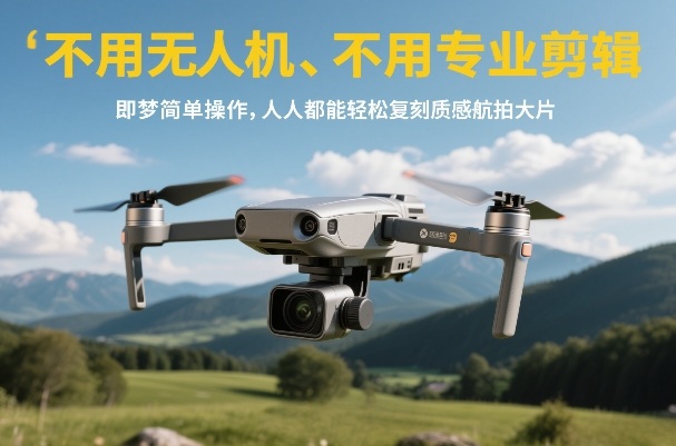 不用无人机、不用专业剪辑，即梦简单操作，人人都能轻松复刻质感航拍大片好创网-专注优质VIP网课 网络创业落地实操课程资源分享 – 每天更新_高质量项目输出好创网