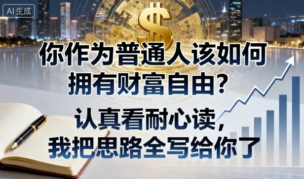 付费文章：你作为普通人该如何拥有财富自由？认真看耐心读，我把思路全写给你了好创网-专注优质VIP网课 网络创业落地实操课程资源分享 – 每天更新_高质量项目输出好创网