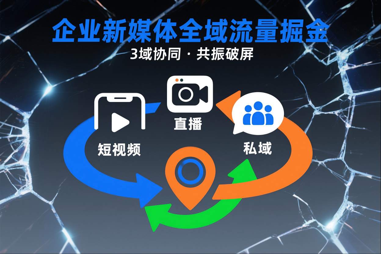 短视频全域商业模式，企业新媒体全域流量掘金，3域协同，共振破屏，短视频-直播-私域-地域好创网-专注优质VIP网课 网络创业落地实操课程资源分享 – 每天更新_高质量项目输出好创网