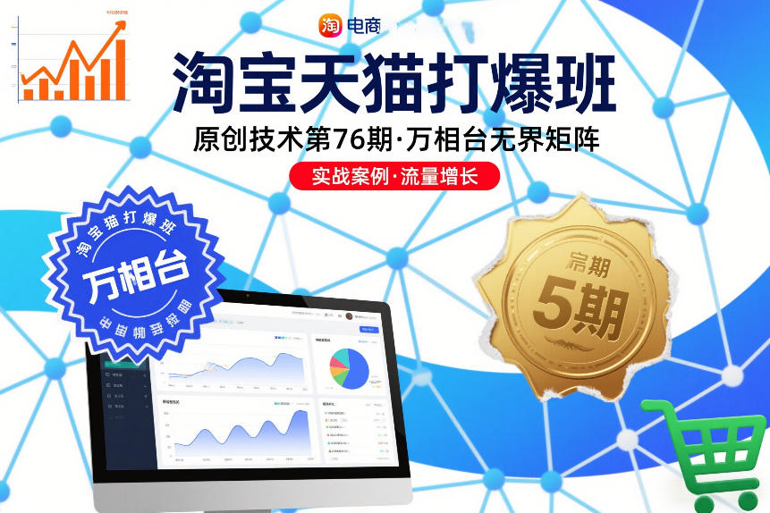 淘宝天猫打爆班原创技术第76期，万相台无界矩阵好创网-专注优质VIP网课 网络创业落地实操课程资源分享 – 每天更新_高质量项目输出好创网