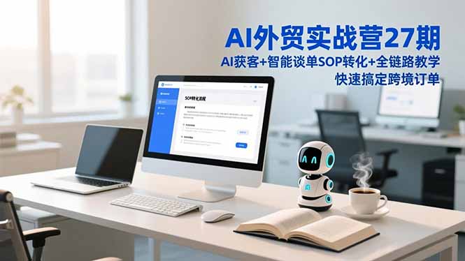 AI外贸实战营27期，AI获客+智能谈单+SOP转化+全链路教学，快速搞定跨境订单好创网-专注优质VIP网课 网络创业落地实操课程资源分享 – 每天更新_高质量项目输出好创网