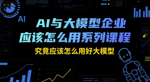 AI与大模型企业应该怎么用系列课程，究竟应该怎么用好大模型好创网-专注优质VIP网课 网络创业落地实操课程资源分享 – 每天更新_高质量项目输出好创网