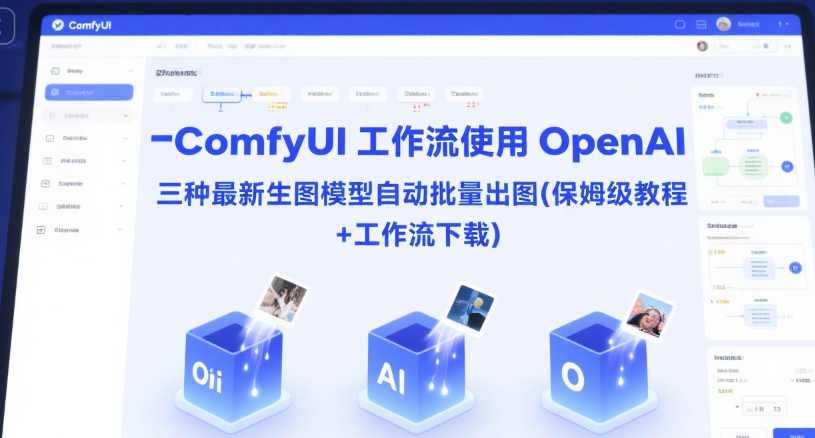 ComfyUI 工作流使用 OpenAI 三种最新生图模型自动批量出图(保姆级教程+工作流下载)好创网-专注优质VIP网课 网络创业落地实操课程资源分享 – 每天更新_高质量项目输出好创网