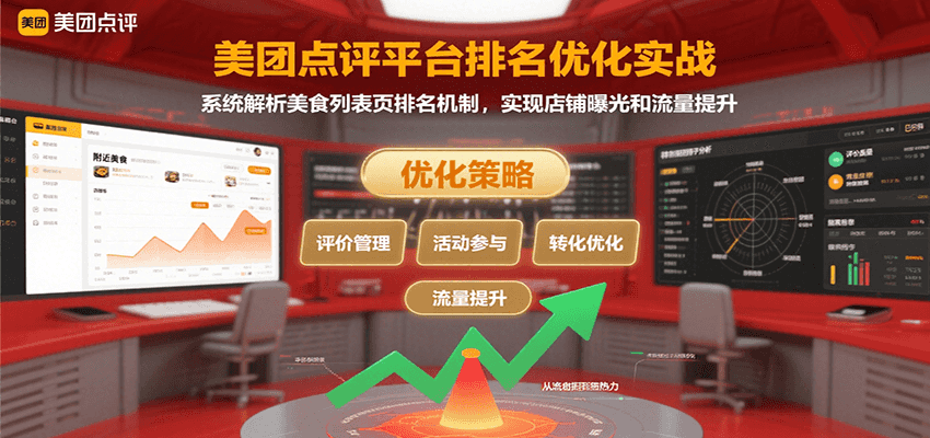 美团点评平台排名优化实战,系统解析美食列表页排名机制,实现店铺曝光和流量提升好创网-专注优质VIP网课 网络创业落地实操课程资源分享 – 每天更新_高质量项目输出好创网