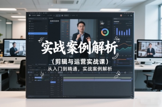 剪辑与运营实战课，从入门到精通，实战案例解析(更新2026)好创网-专注优质VIP网课 网络创业落地实操课程资源分享 – 每天更新_高质量项目输出好创网