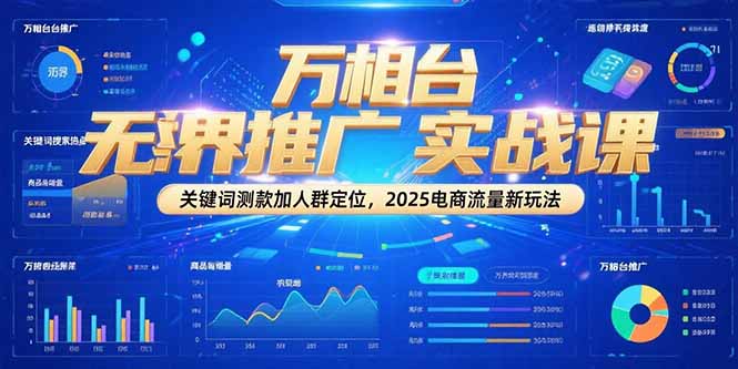 万相台无界推广实战课，关键词测款加人群定位，2025电商流量新玩法好创网-专注优质VIP网课 网络创业落地实操课程资源分享 – 每天更新_高质量项目输出好创网