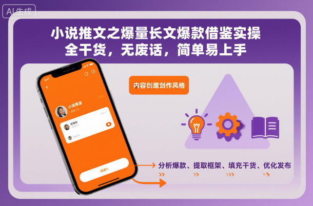 小说推文之爆量长文爆款借鉴实操，全干货，无废话，简单易上手好创网-专注优质VIP网课 网络创业落地实操课程资源分享 – 每天更新_高质量项目输出好创网