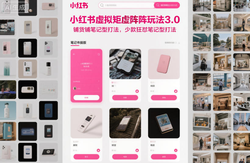 小红书虚拟矩阵玩法3.0,铺货铺笔记型打法,少款狂怼笔记型打法好创网-专注优质VIP网课 网络创业落地实操课程资源分享 – 每天更新_高质量项目输出好创网