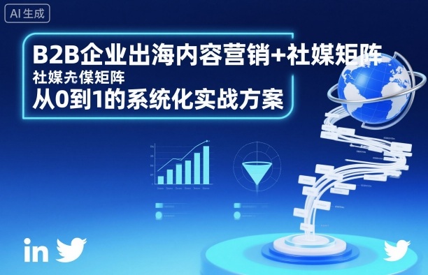 B2B企业出海内容营销+社媒矩阵，从0到1的系统化实战方案好创网-专注优质VIP网课 网络创业落地实操课程资源分享 – 每天更新_高质量项目输出好创网